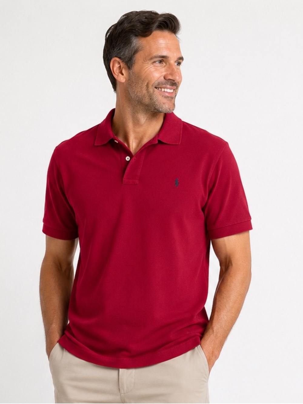 Polo Ralph Lauren Y2K Red polo shirt men’s size XL